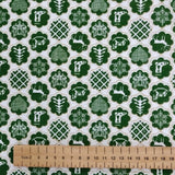 Linen Look Christmas Print