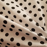 Black on White Polka Dot Polycotton