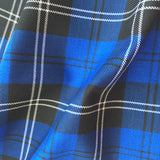 Blue and Black Tartan