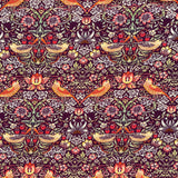William Morris - Strawberry Thief Damson