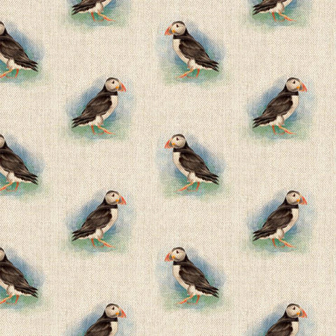 Puffin Panel and Fabric
