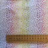 Rainbow Animal Print - White Digital Cotton