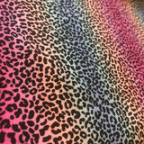 Rainbow Animal Print - Black Digital Cotton