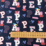Peppa Pig Navy Letters