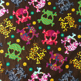 Skulls Brown&Navy
