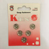 Silver Snap Fasteners