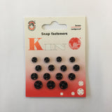 Black Snap Fasteners