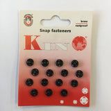 Black Snap Fasteners