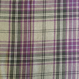 Purple & Grey Tartan with Teal Stripe