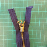 Navy Antique Brass Metal