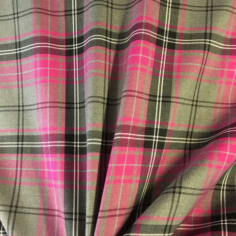 Pink & Grey Tartan