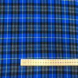 Blue check with Yellow stripe