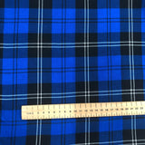 Blue and Black Tartan