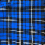 Blue and Black Tartan