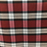 Wine Beige and Black Tartan