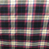 Black Wine and Beige Tartan