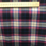 Black Wine and Beige Tartan